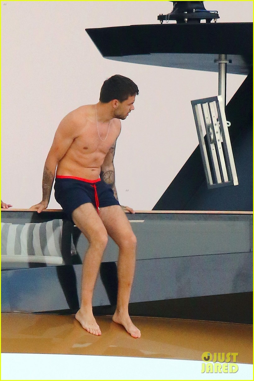 liam payne dances works out while shirtless on a yacht 60