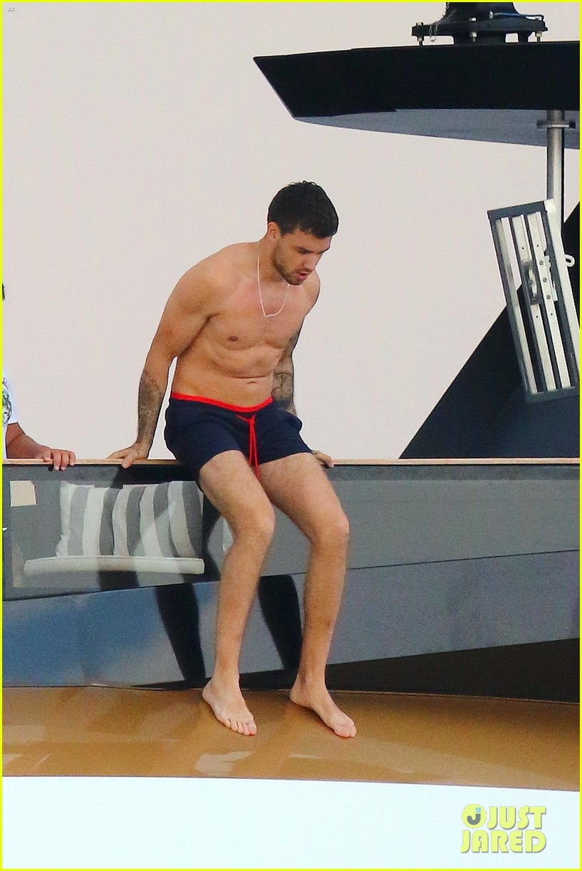 liam payne dances works out while shirtless on a yacht 61