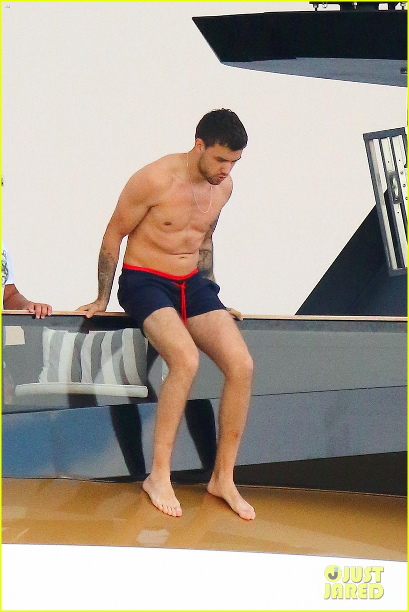 liam payne dances works out while shirtless on a yacht 63