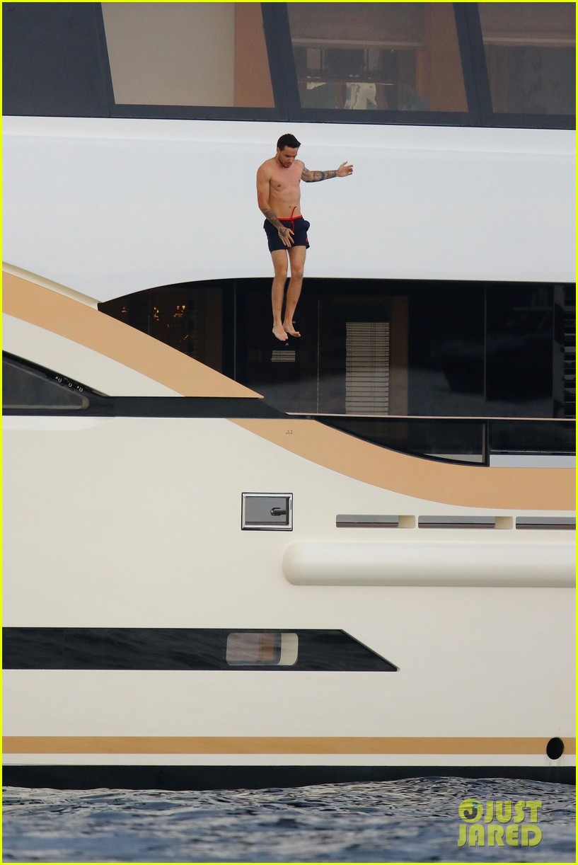liam payne dances works out while shirtless on a yacht 70