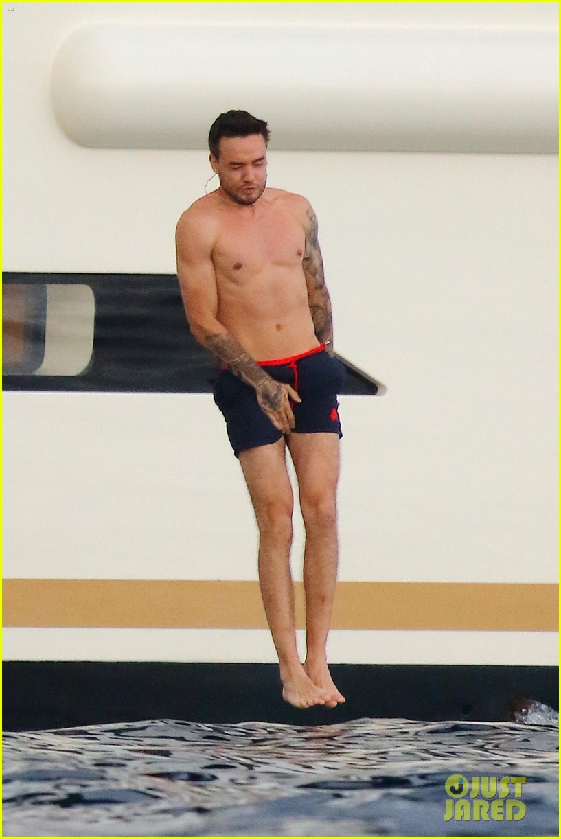 liam payne dances works out while shirtless on a yacht 72