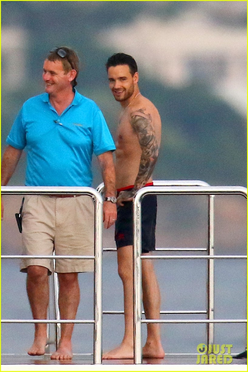 liam payne dances works out while shirtless on a yacht 90