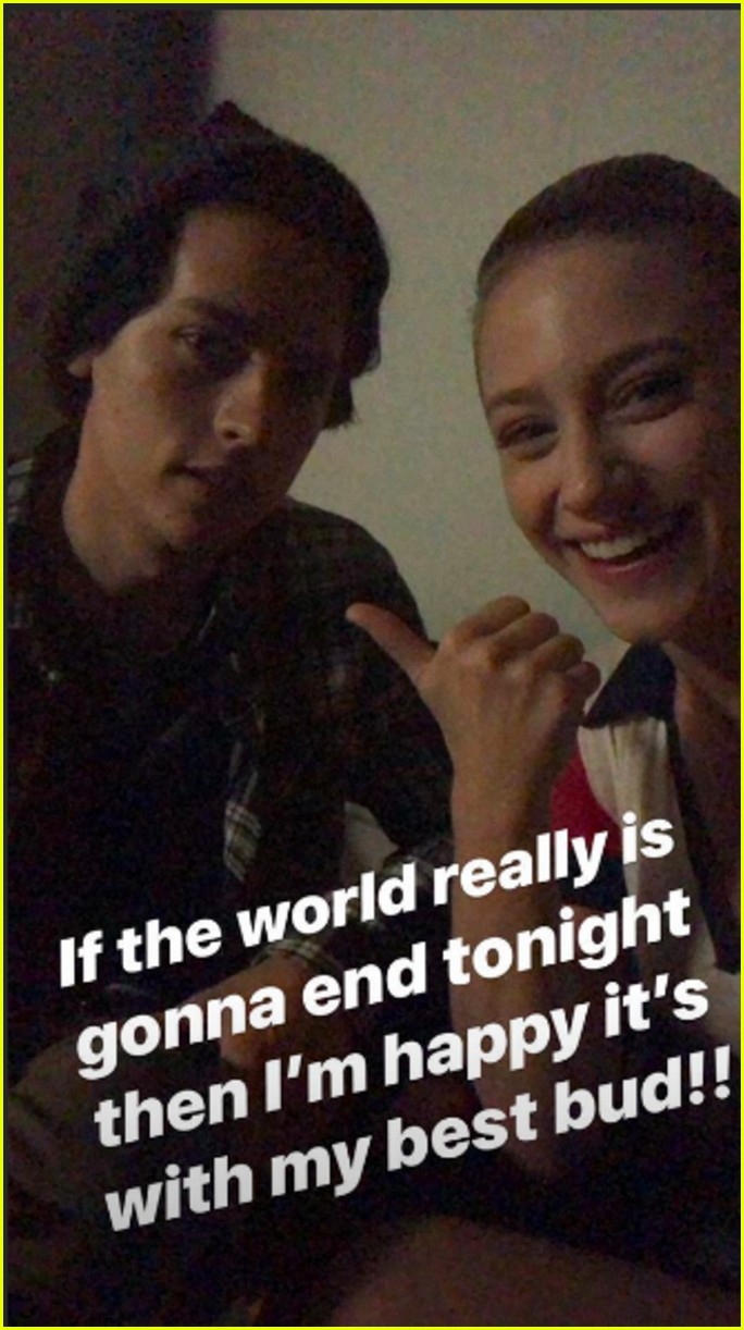 cole sprouse and lili reinhart watched the blood moon together it was hilarious 01