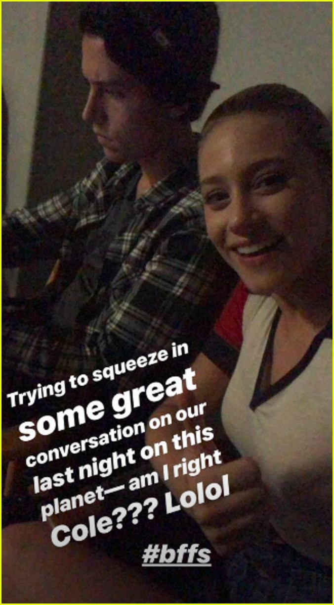 cole sprouse and lili reinhart watched the blood moon together it was hilarious 02