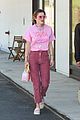 bella thorne is pretty in pink while running errands in la 02