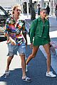 justin bieber hailey baldwin make one colorful couple in beverly hills 01