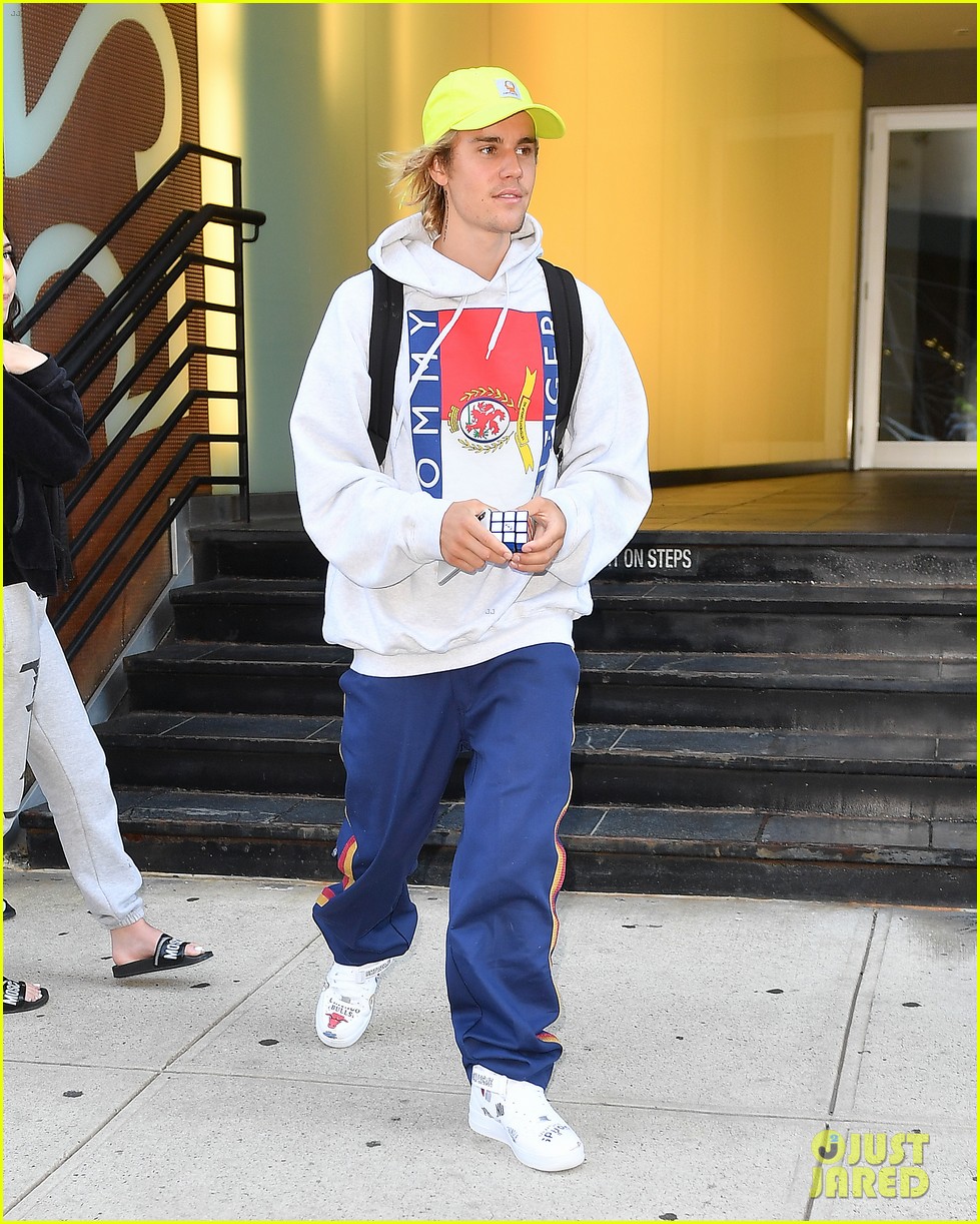 justin bieber hailey baldwin step out separately in nyc 06