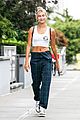 justin bieber hailey baldwin step out separately in nyc 09