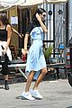 kendall jenner shows off her summer style in baby blue dress 02