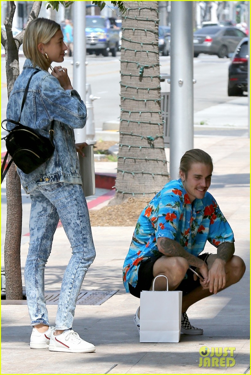 hailey baldwin wears denim outfit to church with justin bieber 29