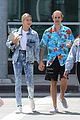 hailey baldwin wears denim outfit to church with justin bieber 18