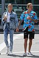 hailey baldwin wears denim outfit to church with justin bieber 21