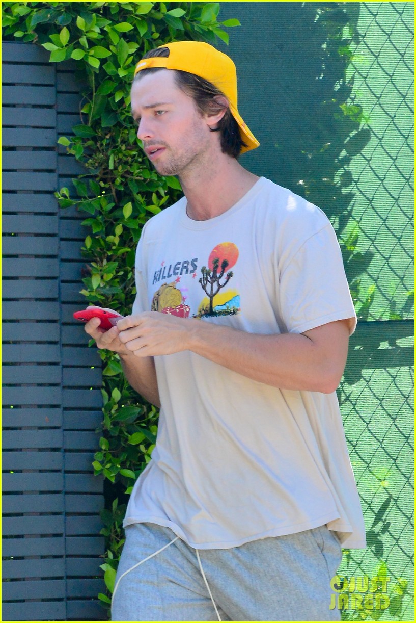 patrick schwarzenegger steps out for solo lunch at sugarfish 06