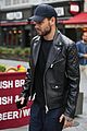 liam payne rocks leather jacket during day of interviews in london 08