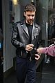liam payne rocks leather jacket during day of interviews in london 12