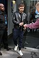 liam payne rocks leather jacket during day of interviews in london 13