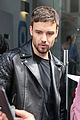 liam payne rocks leather jacket during day of interviews in london 15