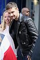 liam payne rocks leather jacket during day of interviews in london 16