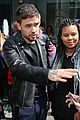liam payne rocks leather jacket during day of interviews in london 22