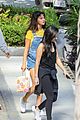 selena gomez wears overall shorts for breakfast with friends 01