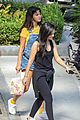 selena gomez wears overall shorts for breakfast with friends 03