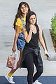 selena gomez wears overall shorts for breakfast with friends 05