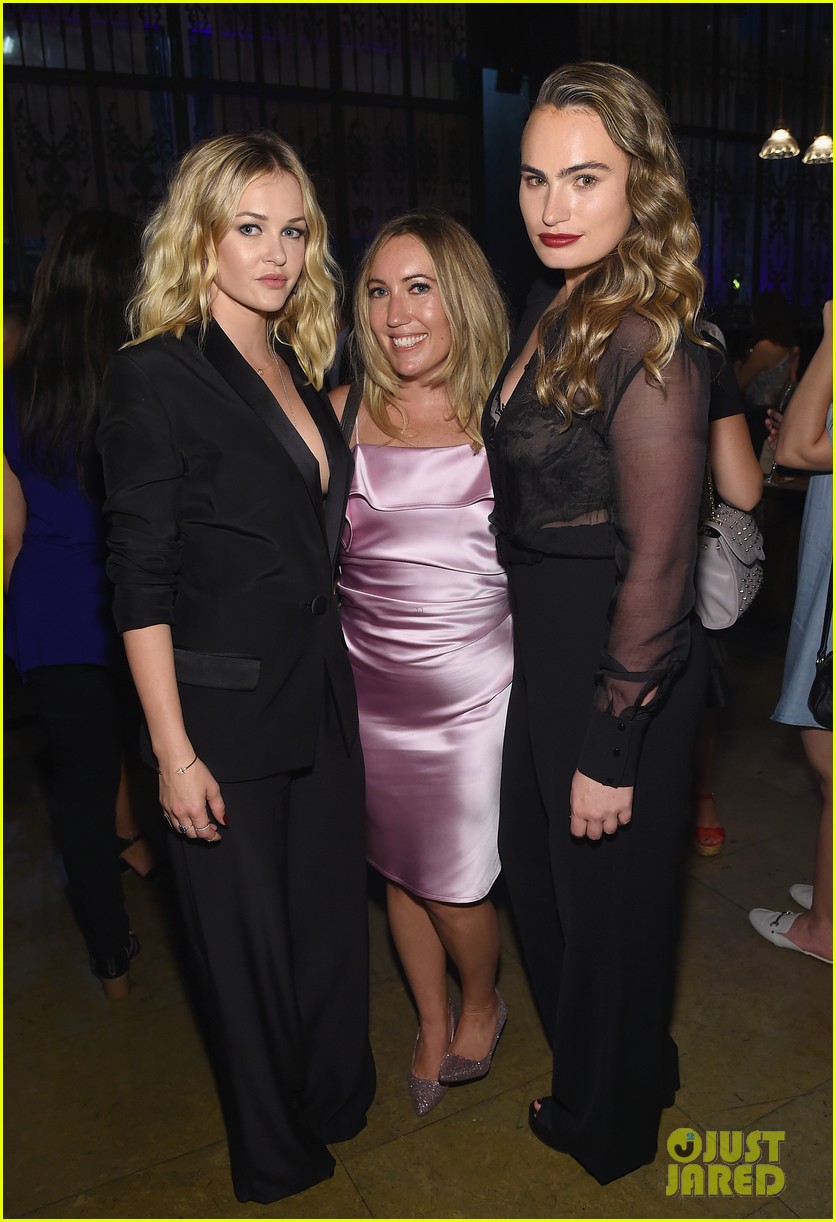 penn badgley elizabeth lail and shay mitchell look stylish at you series premiere 33