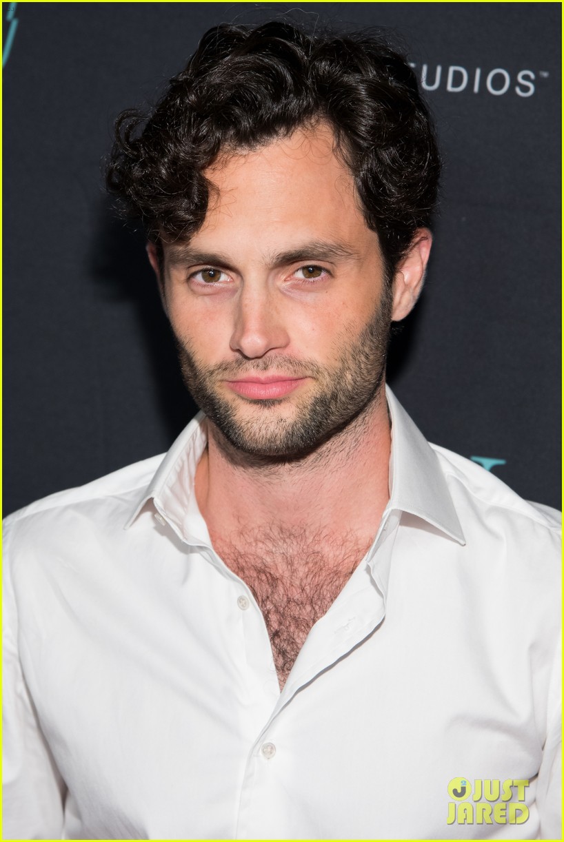 penn badgley elizabeth lail and shay mitchell look stylish at you series premiere 47