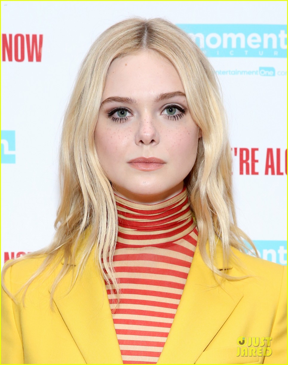elle fanning think alone now nyc premiere 19
