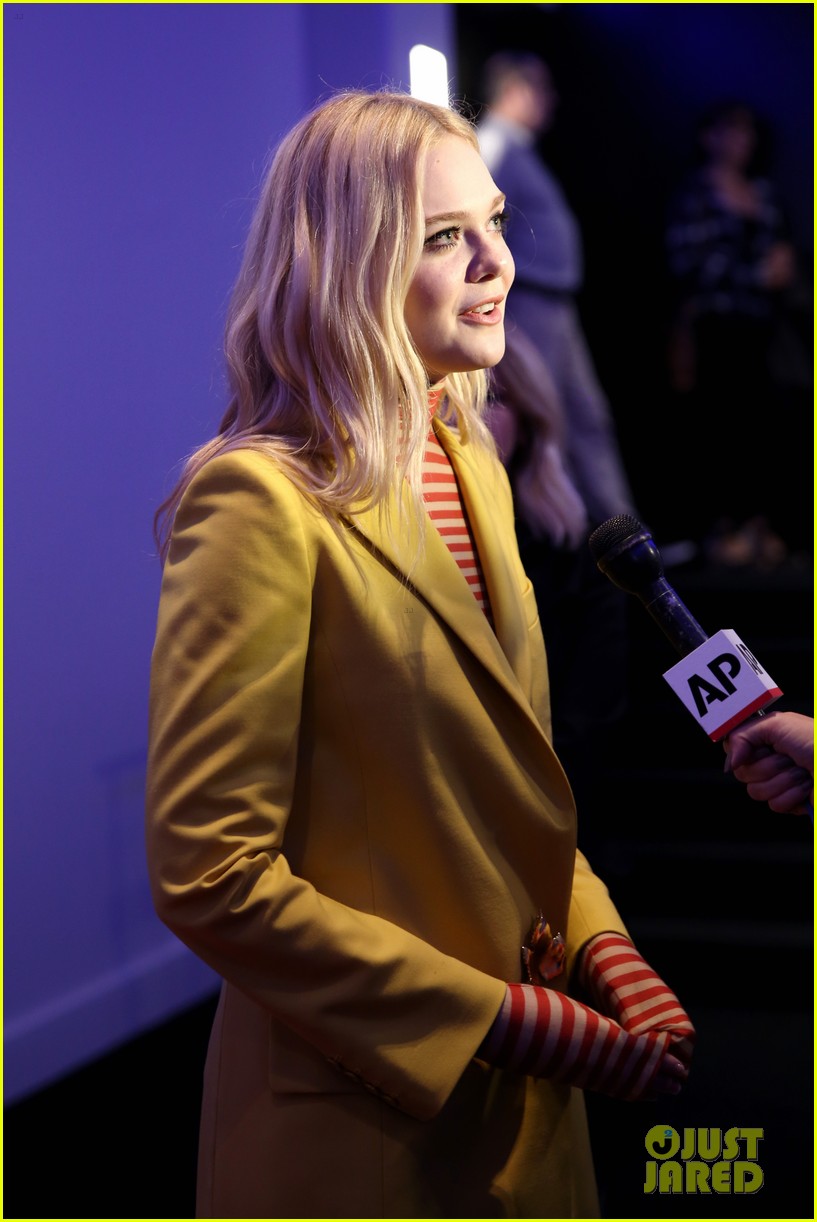 elle fanning think alone now nyc premiere 27