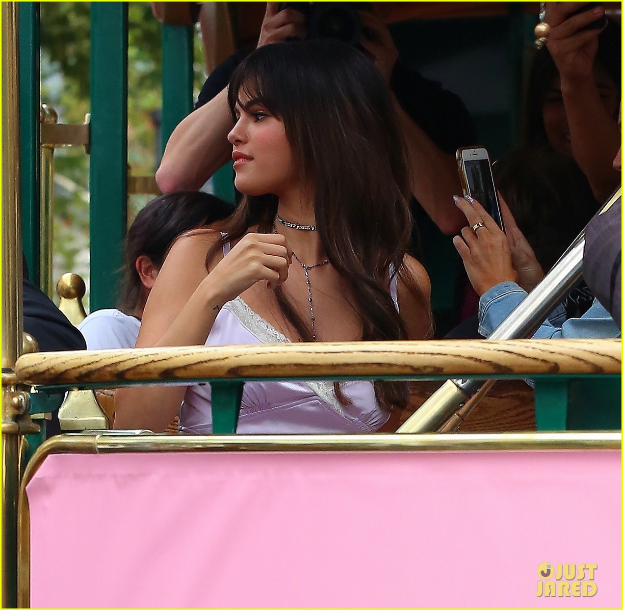 selena gomez arrives at coach pop up launch at the grove2 19