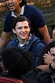 tom holland and zendaya film spider man far from home in the canals in italy21