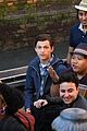 tom holland and zendaya film spider man far from home in the canals in italy28