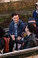 tom holland and zendaya film spider man far from home in the canals in italy41