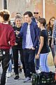 tom holland and zendaya film spider man far from home in the canals in italy44
