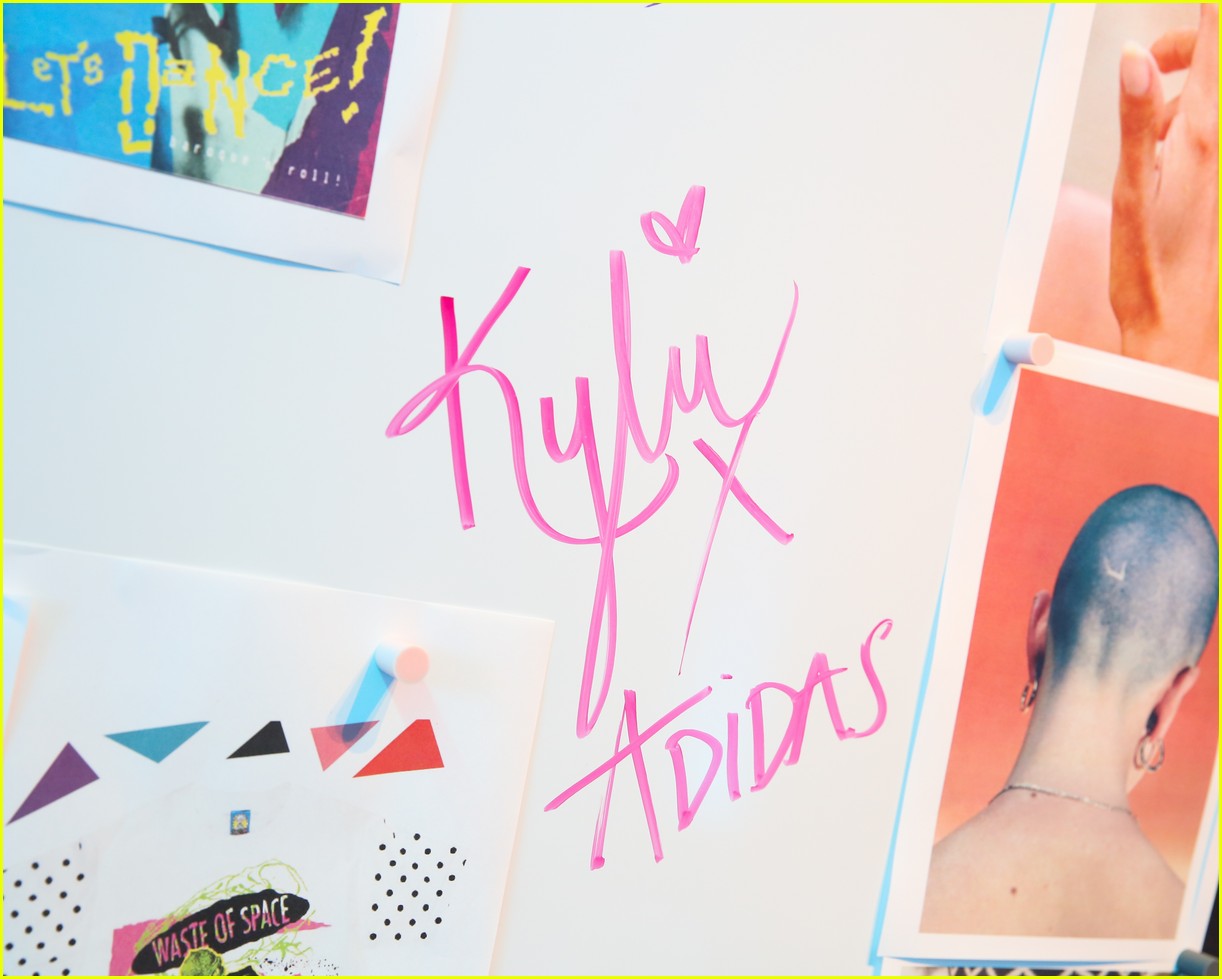 kylie jenner and adidas originals launch falcon sneaker at 90s themed pop up 06