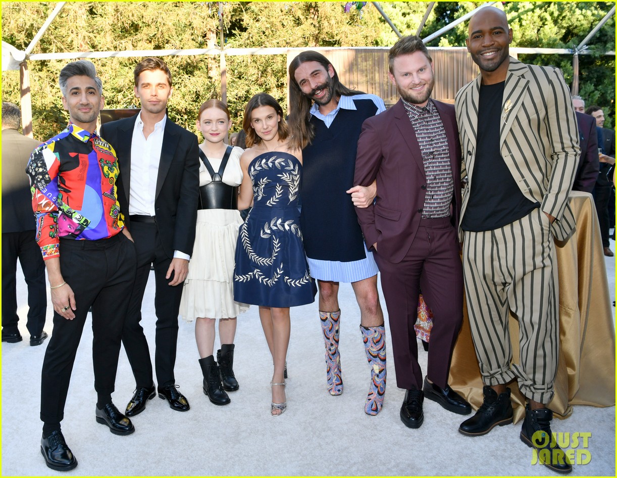 millie bobby brown stranger things costars attend netflix emmy nominee toast 03