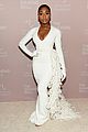 normani white sleeved gown diamond ball 04
