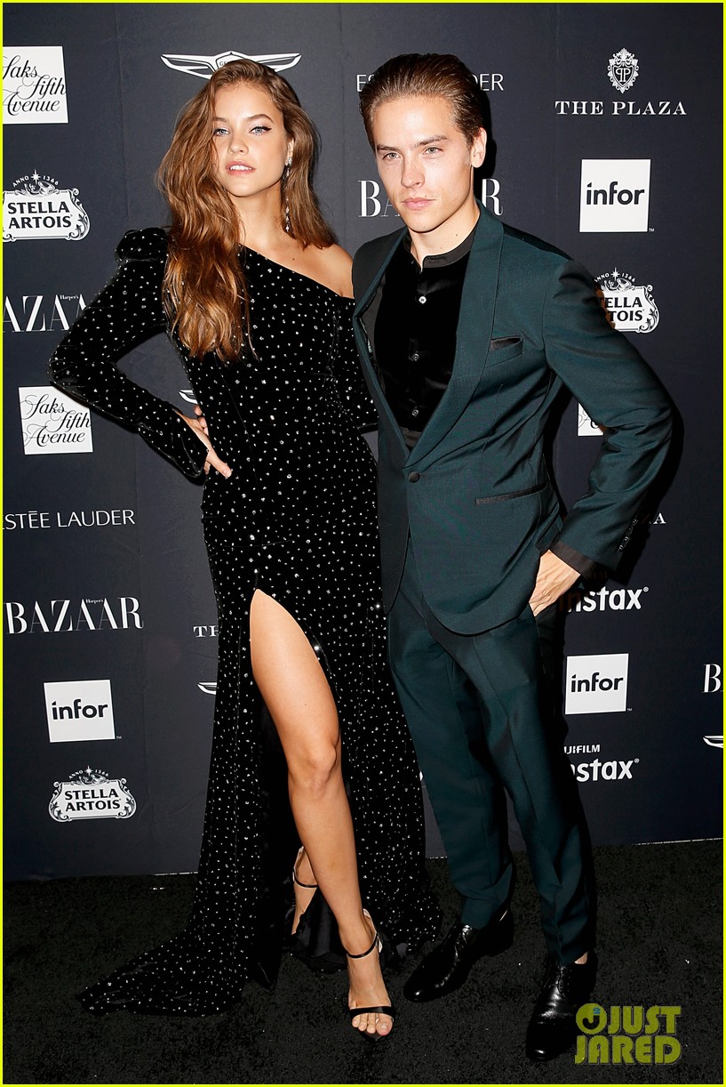 dylan sprouse and barbara palvin are way too cute at harpers bazaar icons event 01