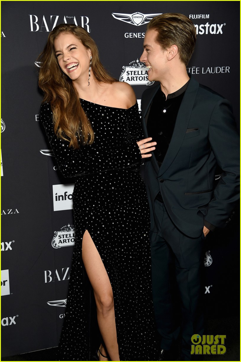 dylan sprouse and barbara palvin are way too cute at harpers bazaar icons event 14