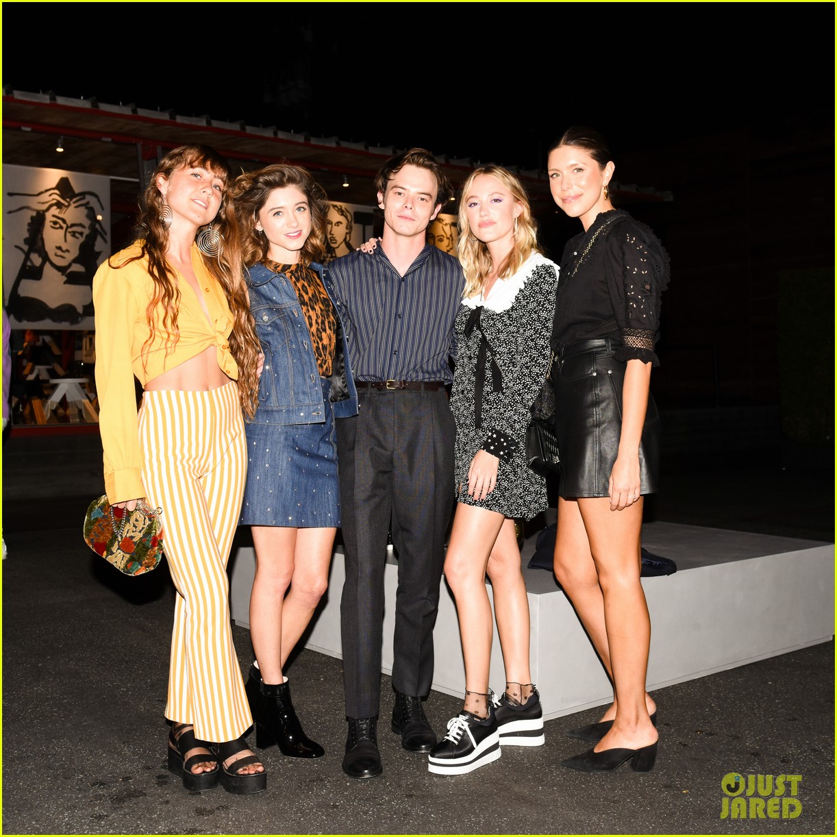 stranger things stars step out for a double date 04