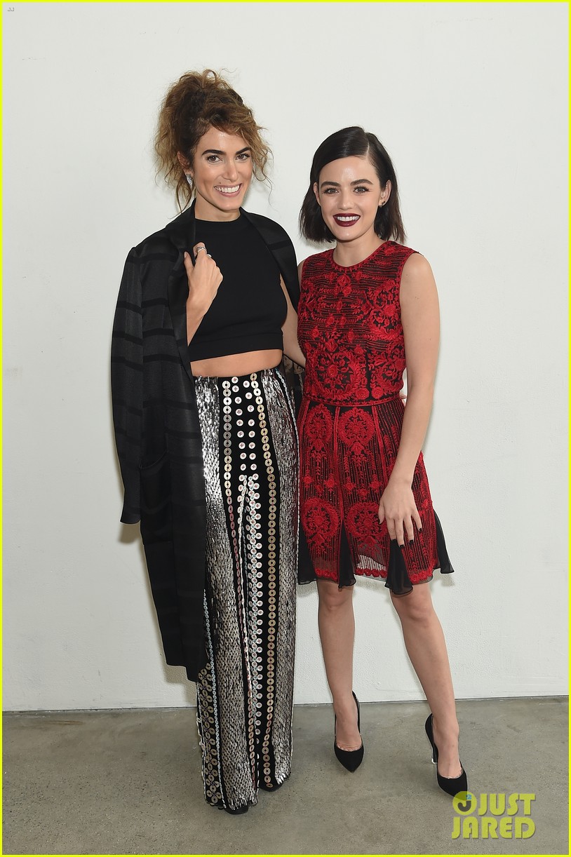 ashley tisdale lucy hale laura marano more watch naeem khan nyfw show 02