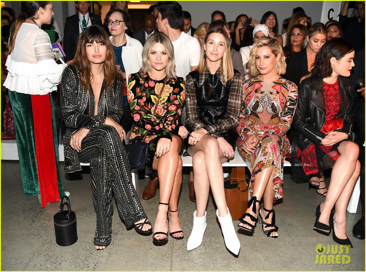 ashley tisdale lucy hale laura marano more watch naeem khan nyfw show 06