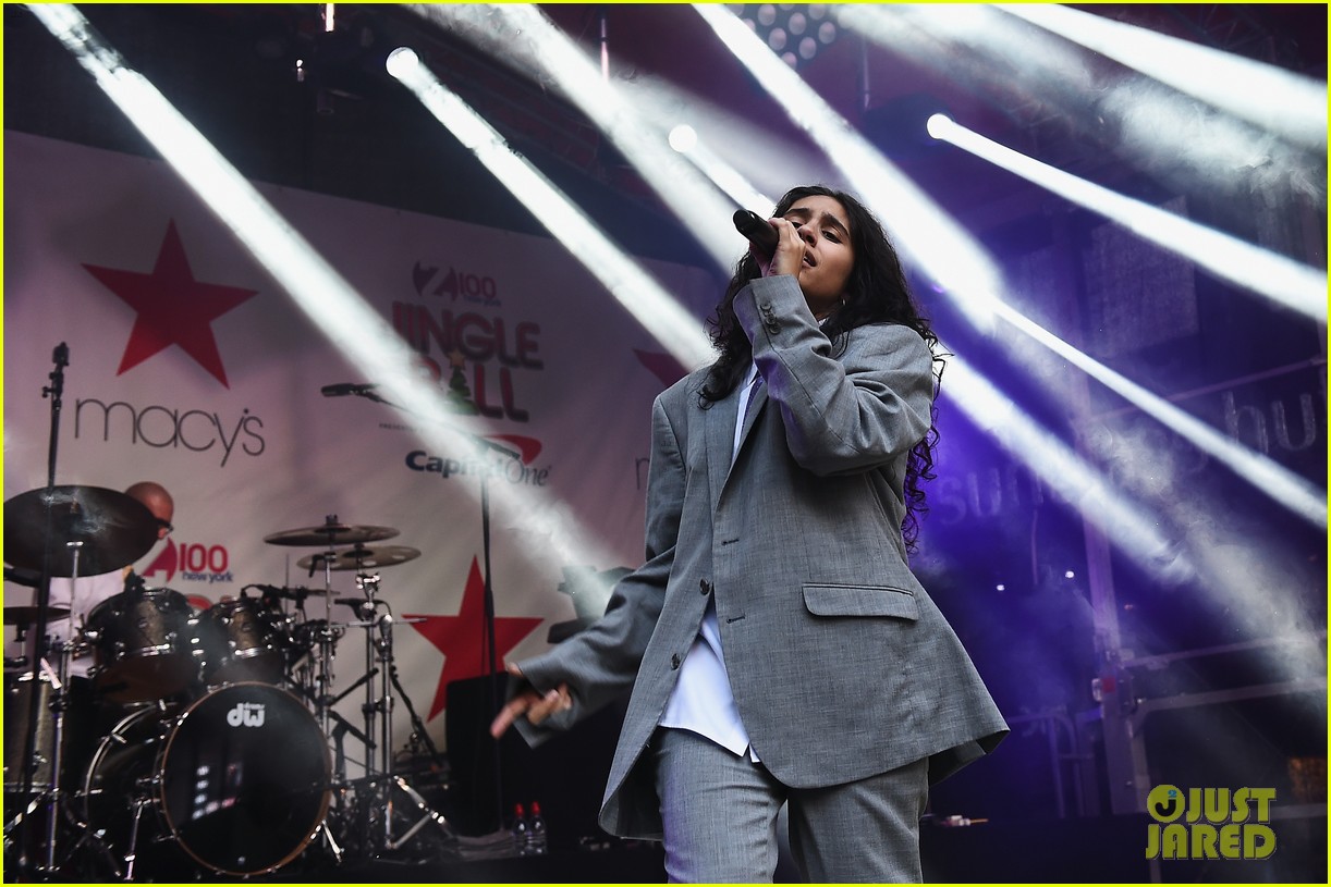 alessia cara suits up for jingle ball kick off event 05