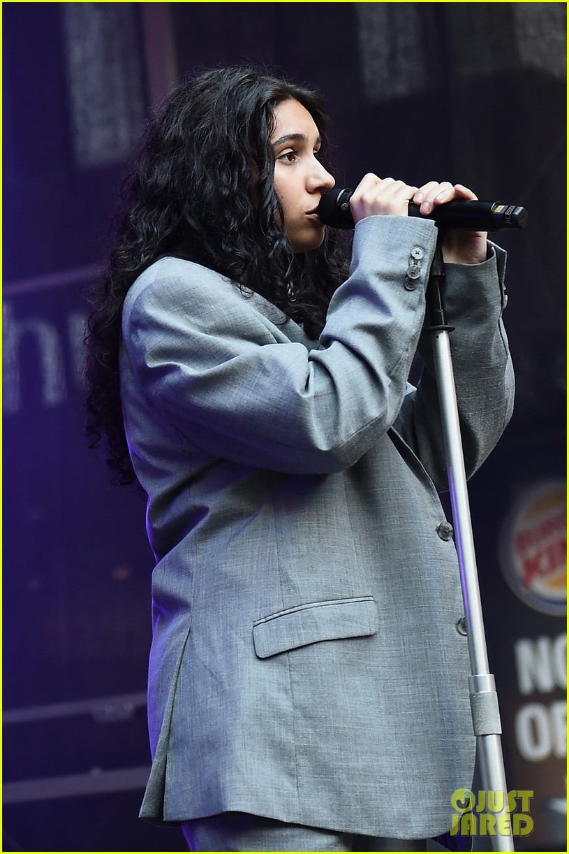 alessia cara suits up for jingle ball kick off event 11