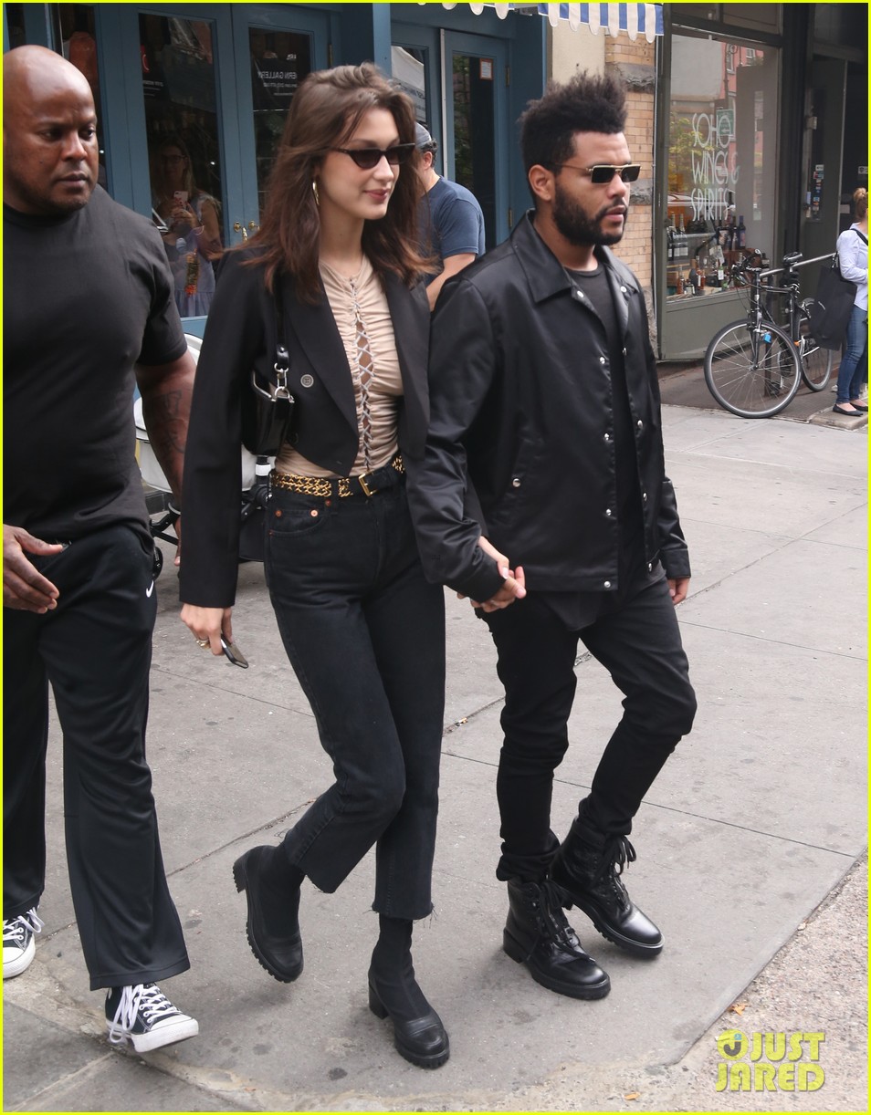 bella hadid the weeknd hold hands for birthday lunch 07