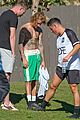 justin bieber goes shirtless playing soccer with friends 53