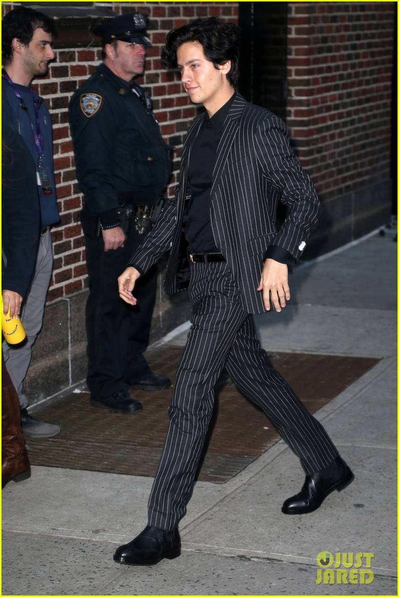 cole sprouse suits up late show appearance 03