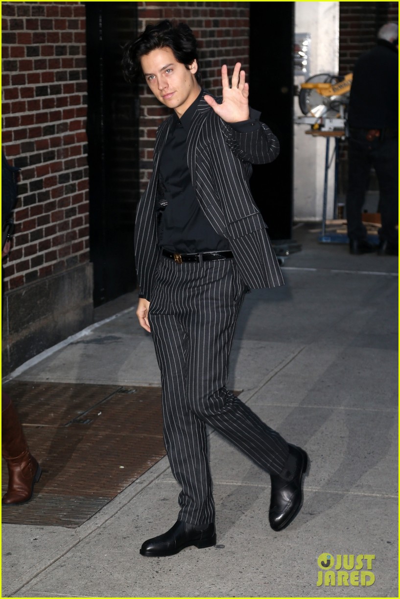 cole sprouse suits up late show appearance 05