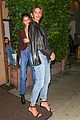 cindy crawford and kaia gerber are pretty in polka dots for dinner with rande gerber04
